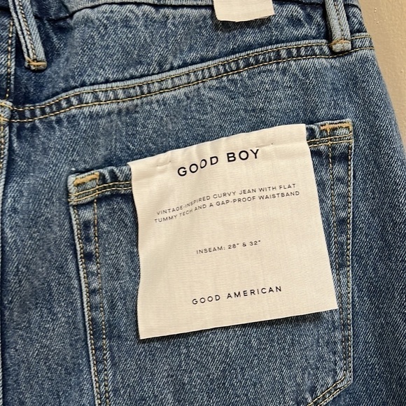 NWT Good American Good Boy Jeans, Size 8. - Picture 6 of 10